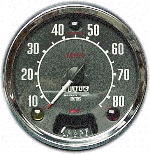 Smiths Speedometer NOS MPH