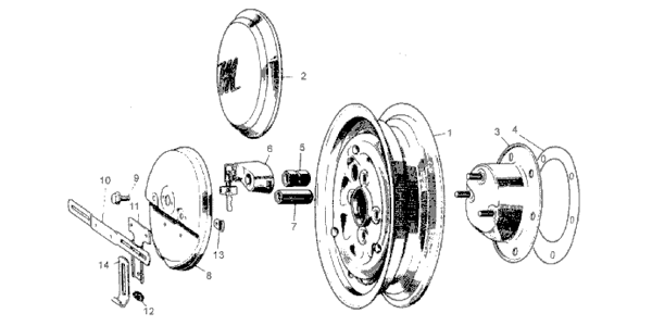 Nash Metropolitan Wheel Detail