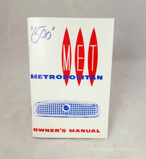 811-MOM3 Nash Metropolitan 1500 owner manual