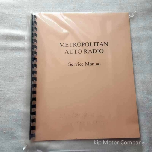 811-RSM Metropolitan Radio Manual Nash Metropolitan