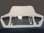 White Convertible Top 3 Window