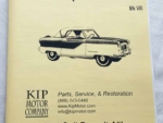 Nash Metropolitan Book by Kip Motor Company with exploded view