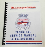 Nash Metropolitan Shop Manual UK Version 1500