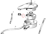 Nash Metropolitan Air Clearner Insulator Rubber