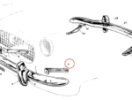 Nash Metropolitan Front Bumper Bracket Left