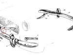 Nash Metropolitan Front Bumper Seating Bracket