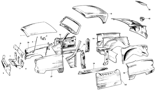 Nash Metropolitan Body Repair Section Front Seat Riser