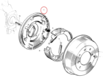 Nash Metropolitan Backing Plate Front Right