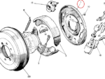Nash Metropolitan Rear Brake Backing Plate Right