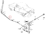Nash Metropolitan Handbrake Cable