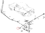 Nash Metropolitan Handbrake Crossrod Short