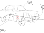 Nash Metropolitan Brake Pipe 3 Way hose