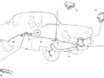 Nash Metropolitan Brake Line 3 Way to Left Cylinder