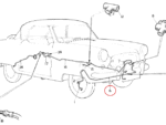 Nash Metropolitan 4 way pipe 1H2114