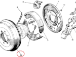 Nash Metropolitan Rear Brake Drum Early