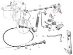 Nash Metropolitan Control Bracket