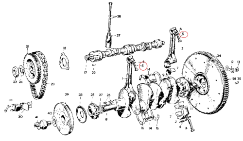 Nash Metropolitan Crankshaft Bolt