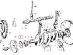 Nash Metropolitan Crankshaft Oil Thrower