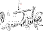 Nash Metropolitan Crankshaft Pushrod
