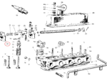 Nash Metropolitan Cylinder head Bracket Plain