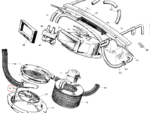 Nash Metropolitan Dash Heater Clip