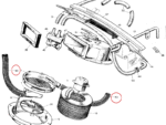 Nash Metropolitan Dash Heater Defroster Duct