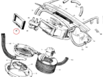 Nash Metropolitan Dash Heater Gasket
