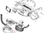 Nash Metropolitan Dash Heater Shroud Rubber Seal