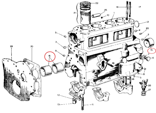 Nash Metropolitan Engine Cam Bearing Set