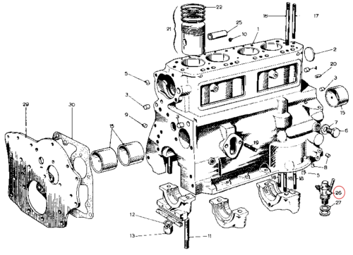 Nash Metropolitan Engine Drain Tap
