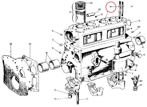 Nash Metropolitan Engine Stud Long