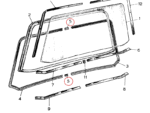 Nash Metropolitan Glass Clip Lower Corner