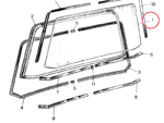 Nash Metropolitan Glass Windshield