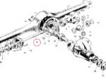 Nash Metropolitan Rear Axle and Spring Axle Shaft