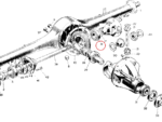 Nash Metropolitan Rear Axle and Spring Bearing