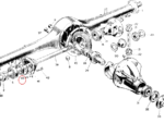Nash Metropolitan Rear Axle and Spring Bearing