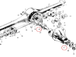 Nash Metropolitan Rear Axle and Spring Bearing Outer