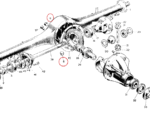 Nash Metropolitan Rear Axle and Springs Drain Filler Plug