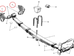 Nash Metropolitan Rear Axle and Springs Hanger