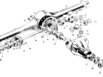 Nash Metropolitan Rear Axle and Spring Nut