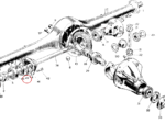 Nash Metropolitan Rear Axle and Spring Oil Seal