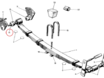 Nash Metropolitan Rear Axle and Spring Pin