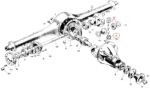 Nash Metropolitan Rear Axle and Spring Pinion Gear