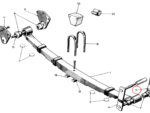 Nash Metropolitan Rear Axle and Spring Shackle Inner
