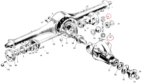 Nash Metropolitan Rear Axle and Spring Thrust Washer