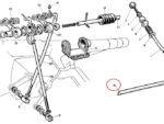 Nash Metropolitan Shift and Driveshaft Operating Shaft