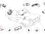 Nash Metropolitan Handbrake Hole Cover