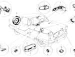 Nash Metropolitan Insulaton Panel Under Dash Firewall