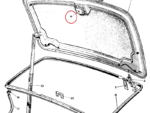Nash Metropolitan Trunk Boot Lock Assembly