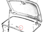 Nash Metropolitan Trunk Boot Striker Plate